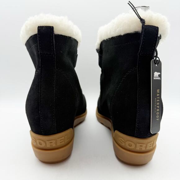 SOREL Womens Evie II Cozy Booties US 11 EU 42 Black Waterproof Leather NIB - Picture 10 of 13